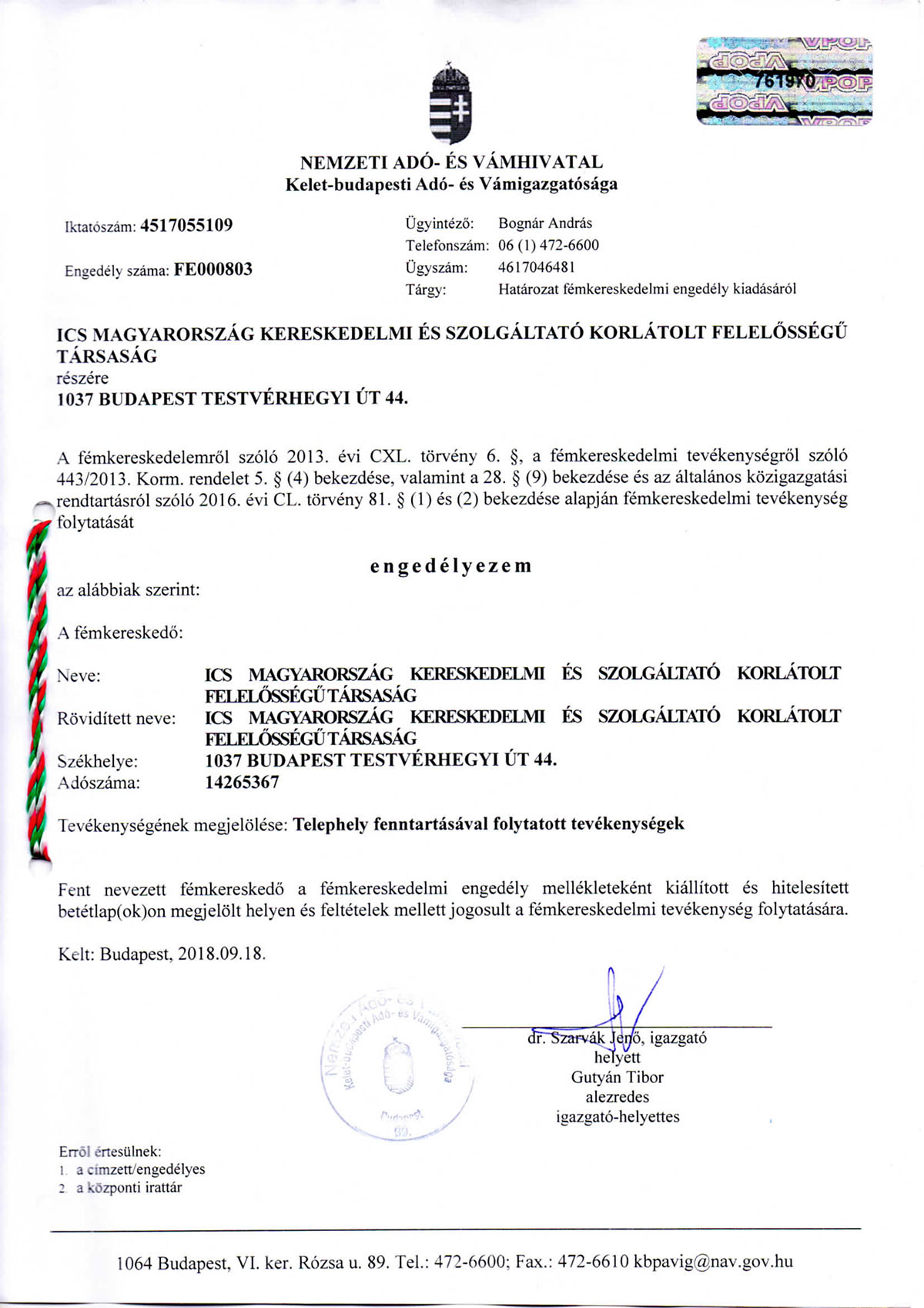 ICS Magyarország - Kábelfeldolgozás